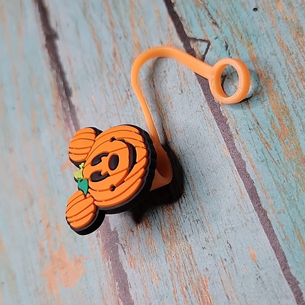 Mickey Mouse Pumpkin Straw Topper - Picture 4 of 5